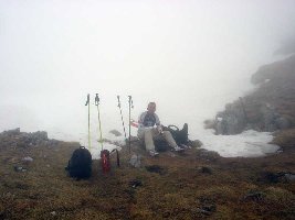 stärkung bevors los geht, seehöhe ca.1900m