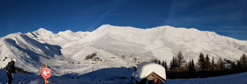 Panorama vom Alpkopf Richtung Plansegg. Hier ist quasi über die gesamte Breite was runter gekommen. Das sah echt krass aus.