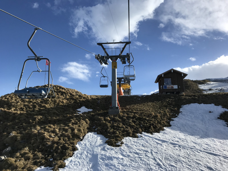 Ob der Schnee am Klewenstock bis Saisonschluss reicht? Die Piste ist aber supergut!