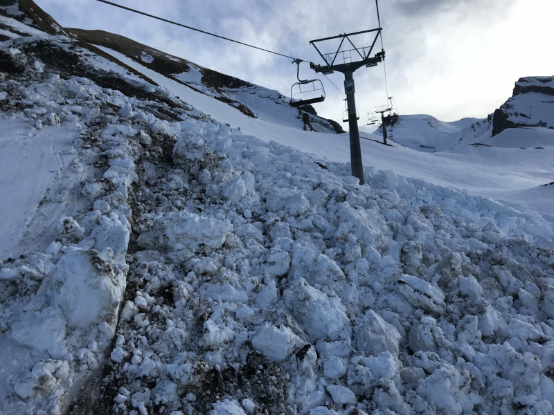 Gut hat der Masten hier standgehalten.