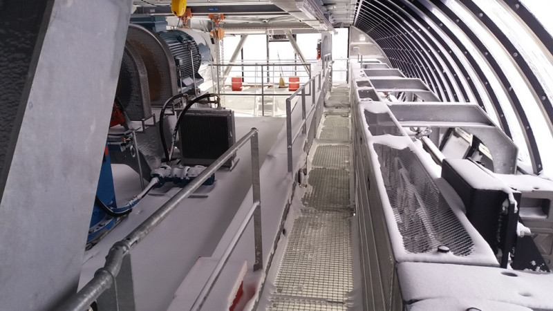 Die komplette Bergstation der Kombi auch zu geblasen