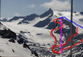 (m)eine Idee für eine KSB/EUB Foto vom Sommer 2004 vom Rettenbachferner aus ...