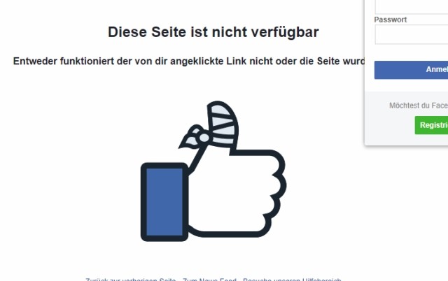Geht offenbar nur für Fratzenbuch-Fans