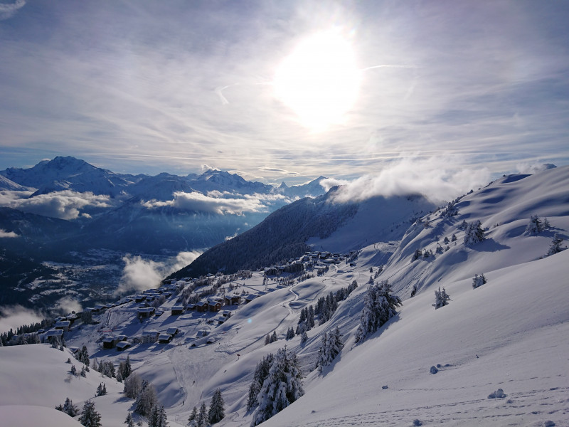 Blick auf die Riederalp von der Piste 9/13/10