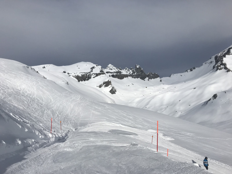 Auch immer ein schöner Anblick. Vor allem wenn danach die Graubergpiste so völlig leer ist.