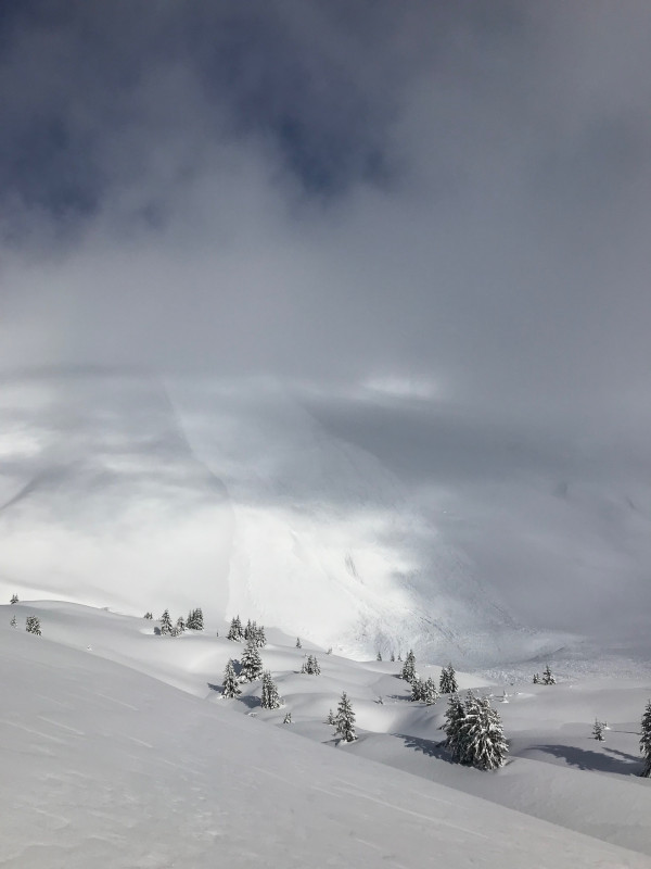 Ist dies die Crunas Lawine von dem im Laax Aktuelle Schneezustand - topic geredet wird? (Grauberg abfahrt nach Flims)