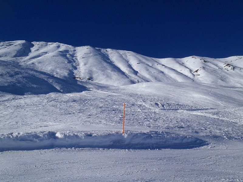 Abgerutschter Bereich oberhalb