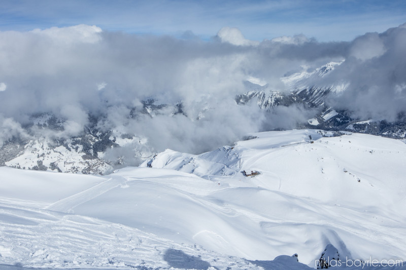 Auf dem Weisshorn ist der Blick Richtung Rheintal leider nicht ganz perfekt.