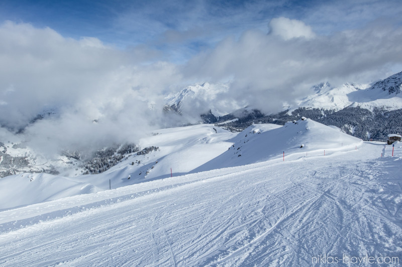 Welche eine landschaftlich geniale Piste ist.