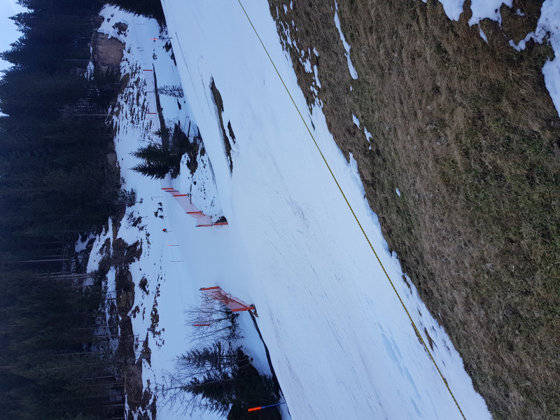 Nochmals auf der Piste Nr. 3, mit Engstelle.