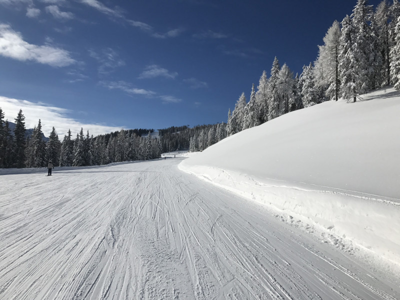 Abfahrt Ried, für mich landschaftlich die schönste Piste