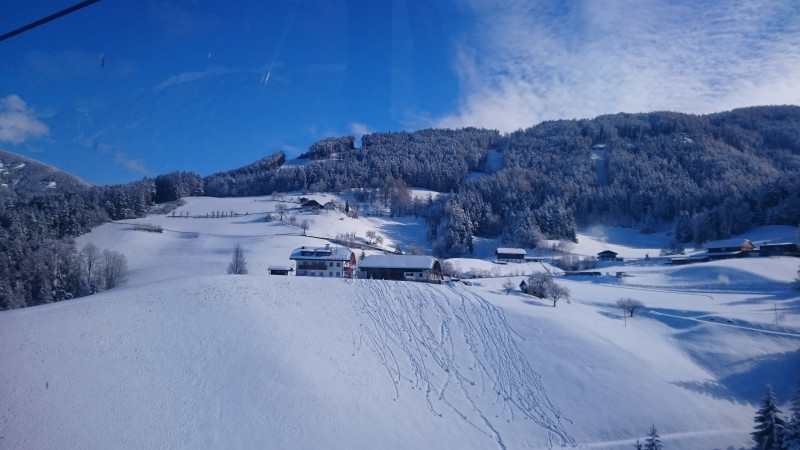 Blick aus der Riedgipfelbahn, tolle Winterlandschaft