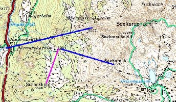 Die blau eingezeichnete Bahn von der Gnadenalm weg wär genau das was Obertauern noch fehlt: 2000m lang und 800 Höhenmeter, das wärs. Die 2.Blaue hätte 1200m bei 300 Hm und die Rote, nicht unbedingt notwendige 200 Hm bei 800m