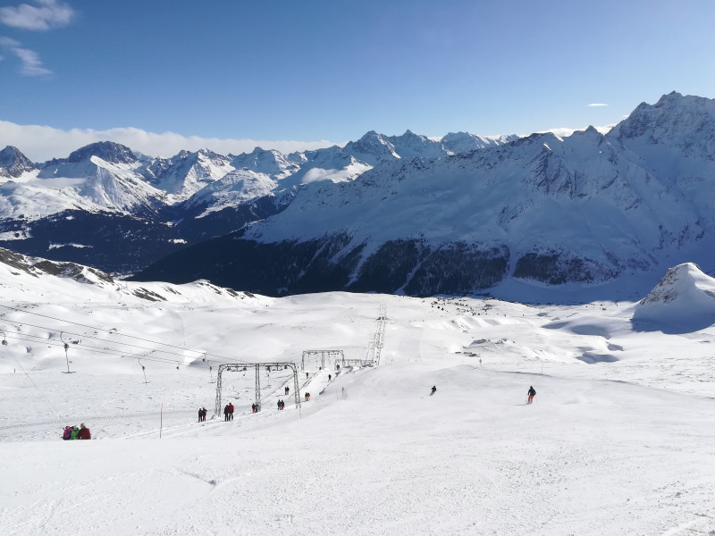Lifte voll, Pisten leer: So verhielt es sich eigentlich im ganzen Skigebiet.