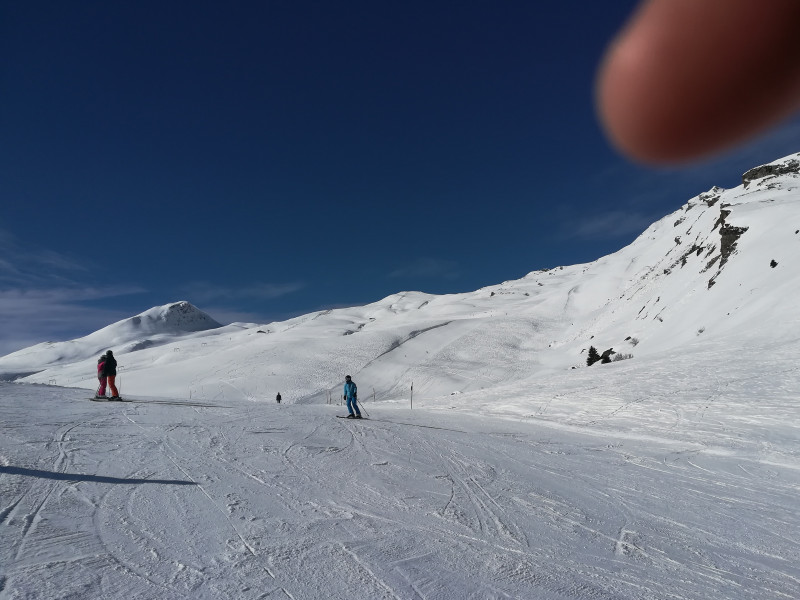 Auf der Traumpiste, welche von Tgeps nach Naladas führt.