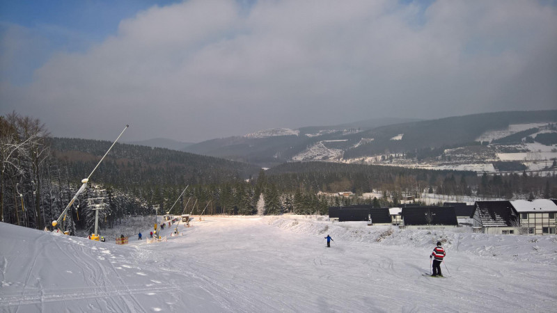 Landal, einzig leere Piste. SL leider gefühlt mit 0,5m/s unterwegs.
