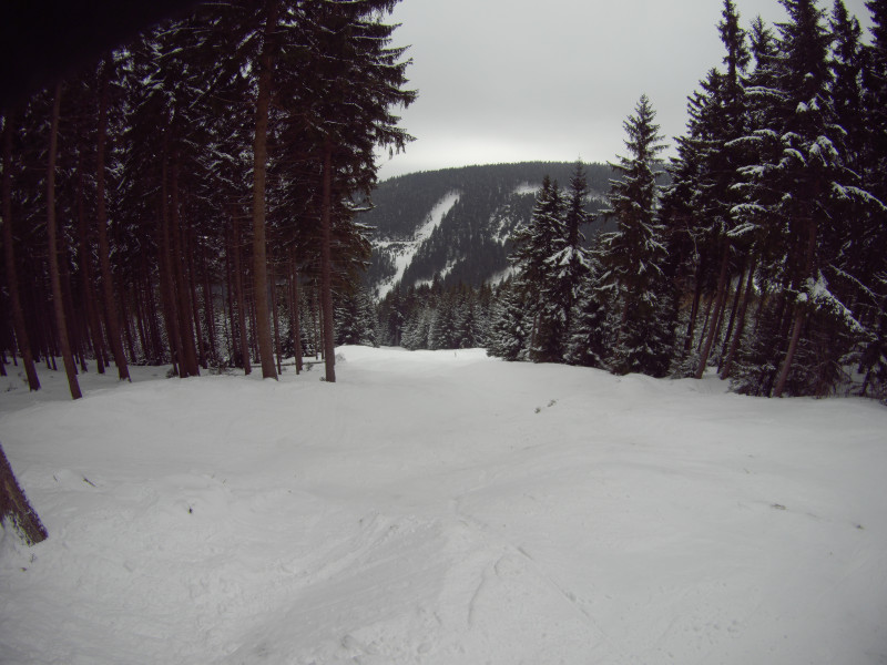 oberer Teil der alten Jachymovska nach Beginn des Steilhang