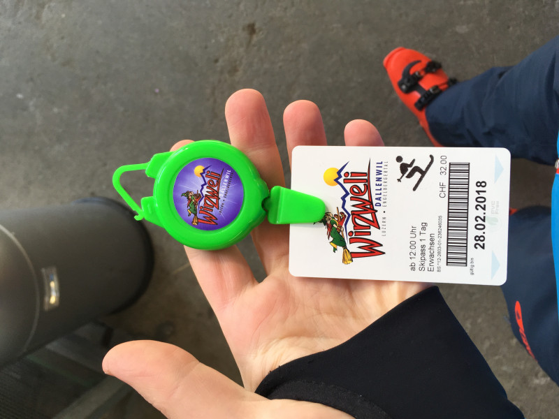 Skipass im Retro-Style mit Zipper!