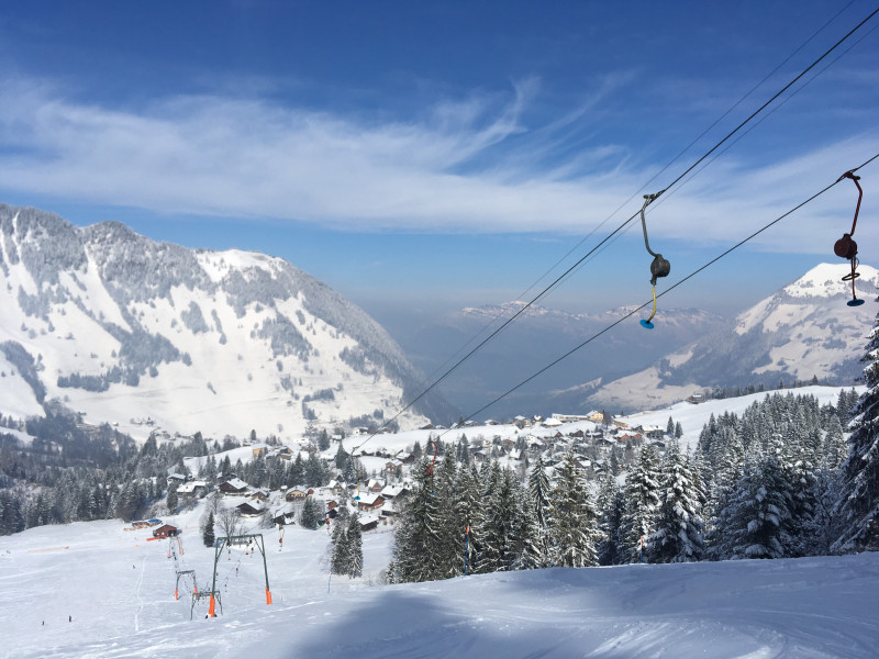 Blick von der Bergstation. Weitgehend im Originalzustand erhalten, ein echtes Museumsexemplar!