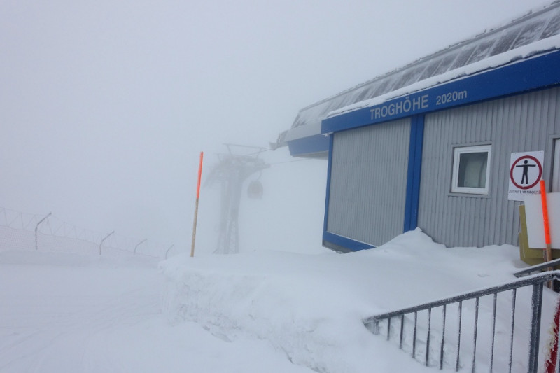 Auch am Samstag war es auf der Troghöhe nebelig