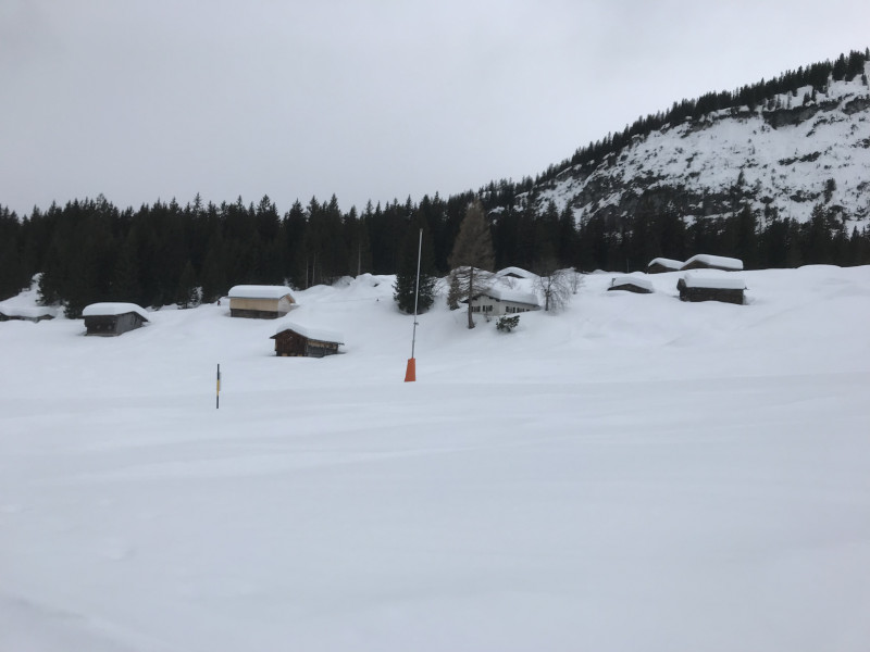 Es liegt schon sehr viel Schnee.