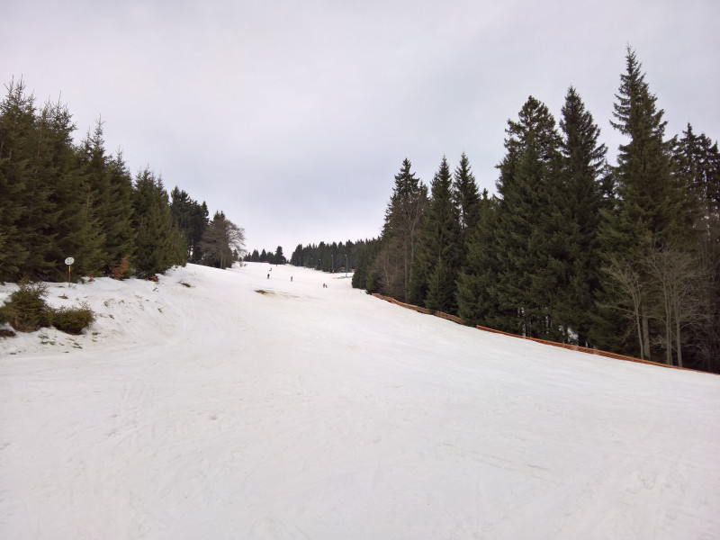 Piste 6 im mittleren Teil, selbst der untere schwarze Abschnitt war gut