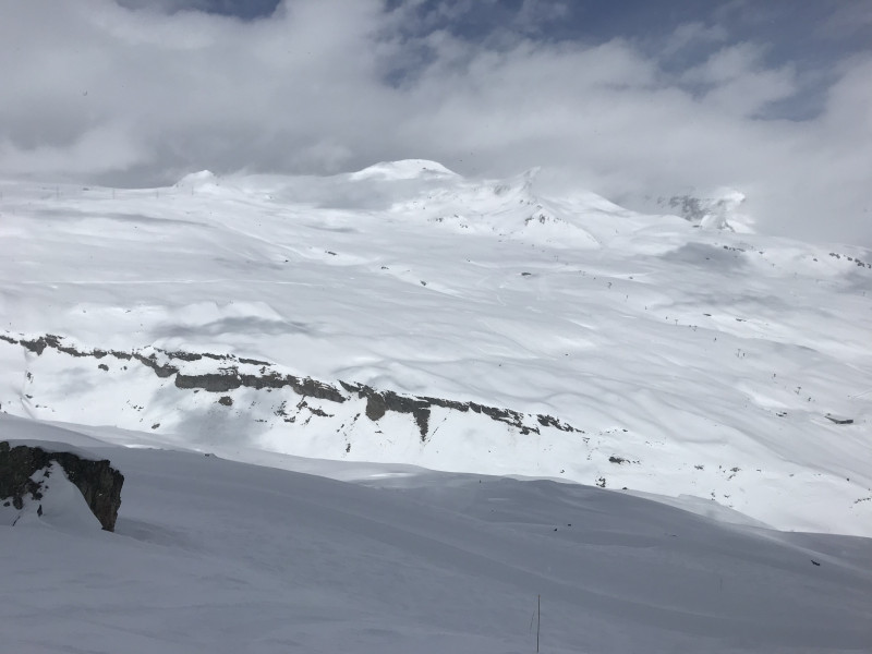 Zwischendurch riss es grossflächig auf.