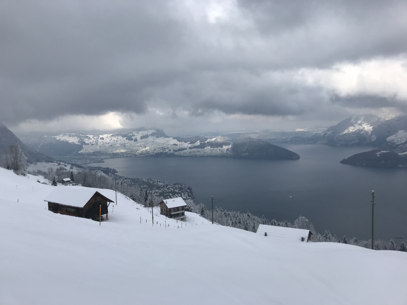 Ab hier war der Untergrund grün, ich steckte mit den Stöcken sofort im Gras ein