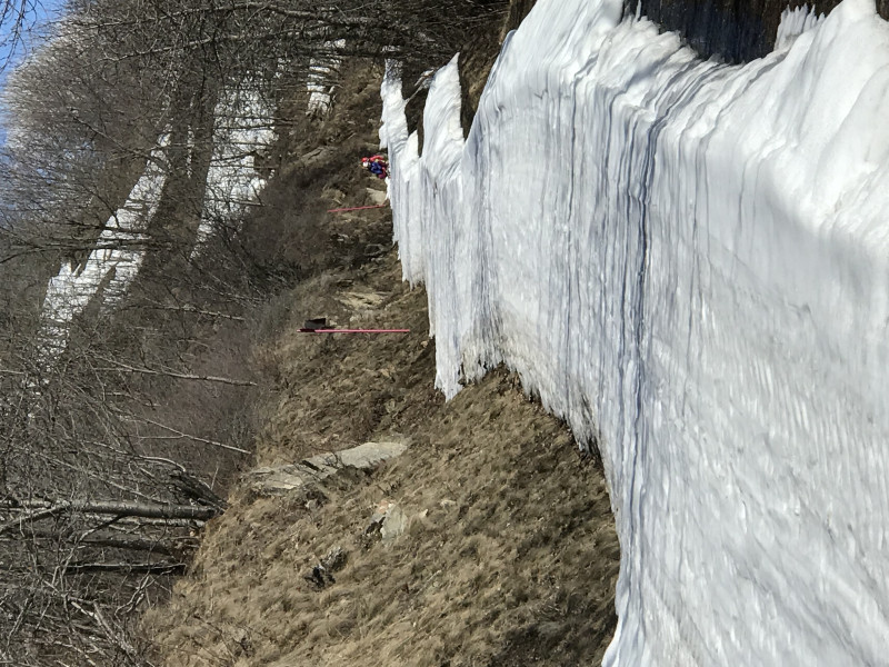Ende Winterwanderweg/ Schlittelpiste bei Betten (sorry für Format)