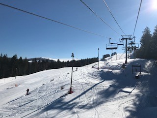 Start morgens im Vologne Express - dem neuesten Lift im Gebiet