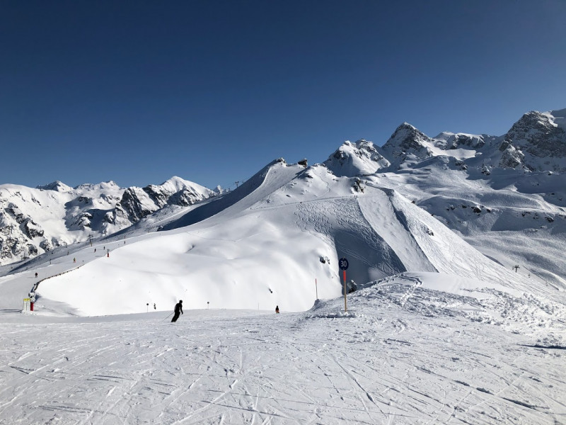 an der Bergstation Sonnenbahn, 24.03.2018 um 15.30h