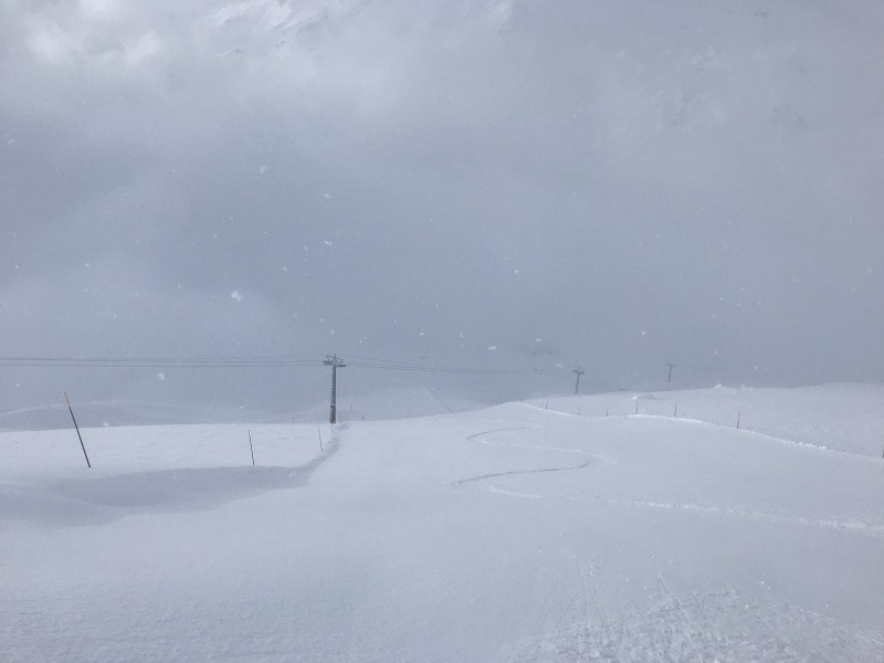 5x durfte ich diesen Hang für mich alleine geniessen.