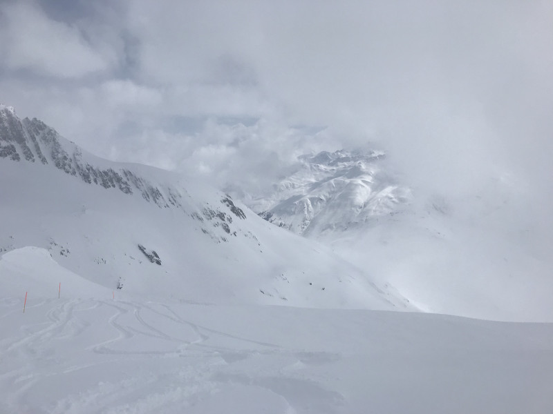 Die Route war noch wenig befahren.