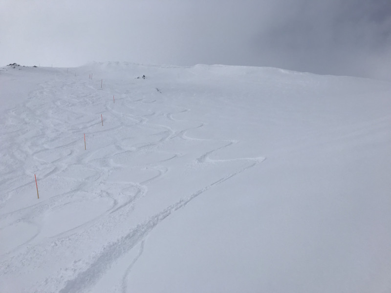 Mit gut Schnee drin.