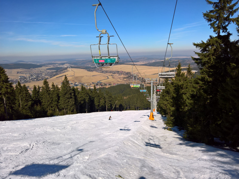 Parezovka am Nachmittag mittig aufgefahren, am Rand aber gut und durchweg steinfrei