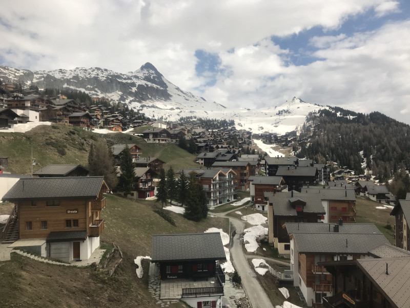 Südhänge auf der Alp beginnen zu grünen