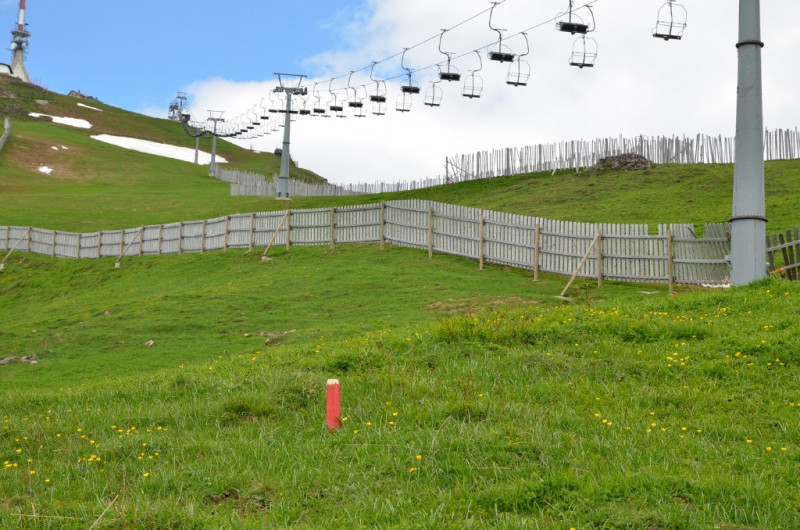 Markierung Stützenstandort.