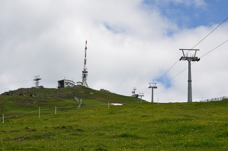 Alte und neue Trassen Richtung Gipfel