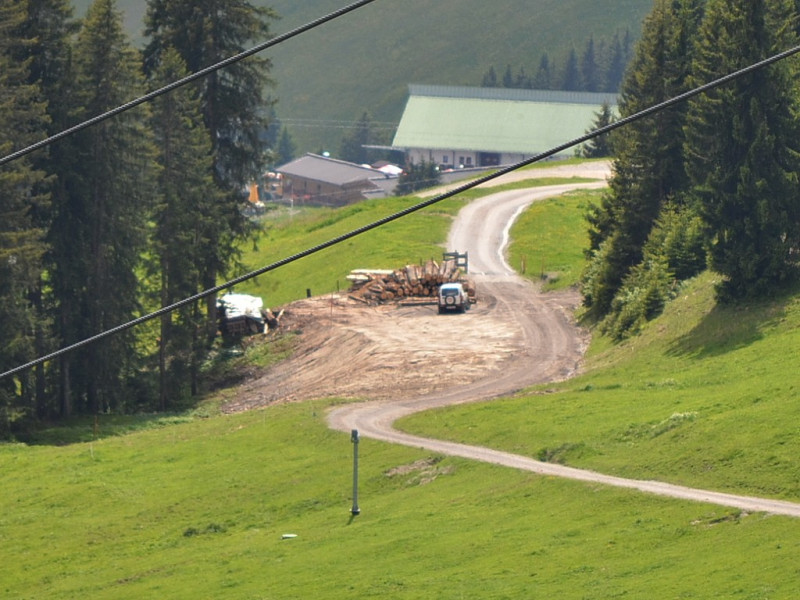 Durchfahrt Holzalm - Hochbrixen.