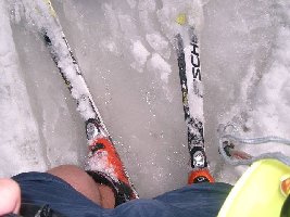 Piste am Trübsee gegen 16.30 Uhr...