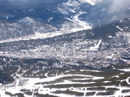 Gut erkennbar, das typische Schachbrettmuster des amerikanischen Siedlungsbaus