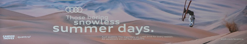 Boring Summer Days, Audi Werbeplakat.