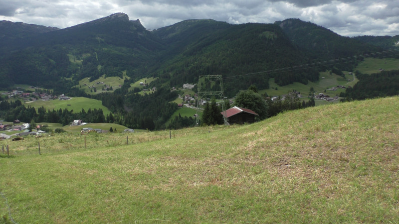 Einzig übrig gebliebene Stütze Westegg1 für Materialseilbahn