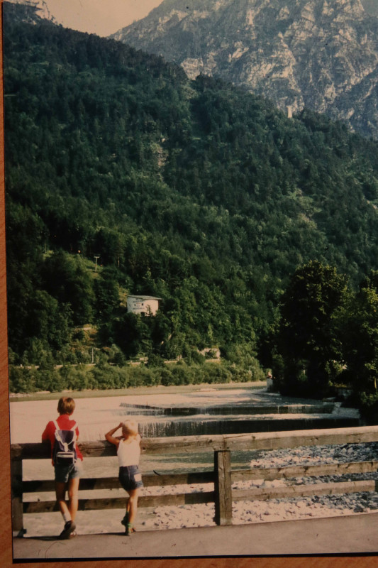Foto der Stadtberglift - Talstation /Spechtenalmlift von der Saalachbrücke aus.