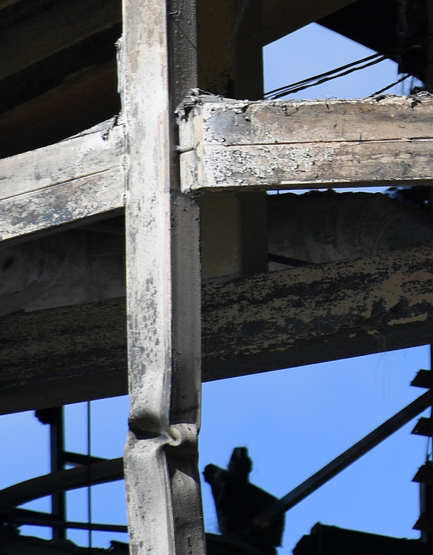 Grand Montets: Mittelstation: Detail Stahlbau