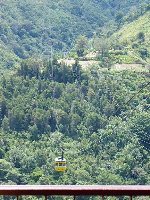 Spannfeld über den Rio Chama von der Talstation aus gesehen