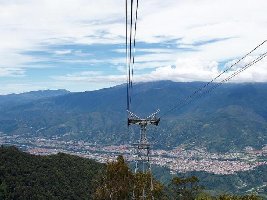 Blick von der 2. Sektion auf Mérida, gut erkennbar auch die Landebahn des Fluhafens mitten in der Stadt