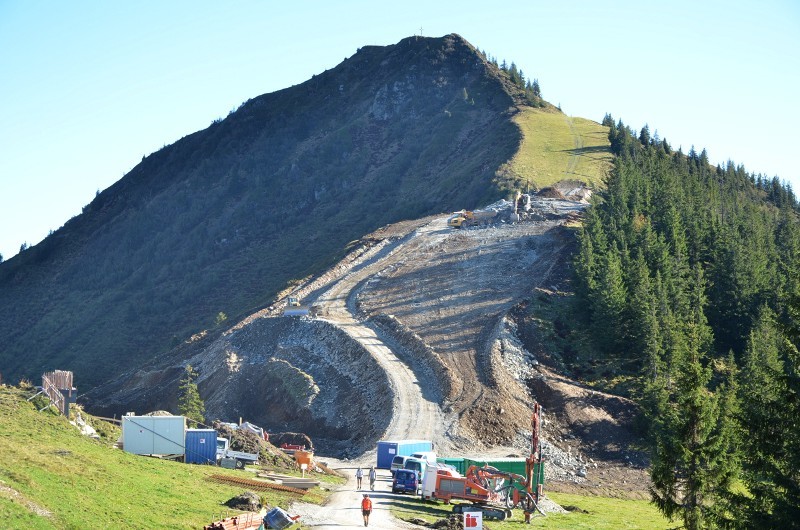 Erdarbeiten an der Höhningerabfahrt