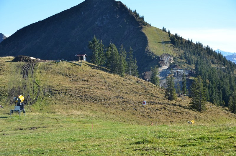 Nordseite Laubkogel; zukünftig mit Förderband