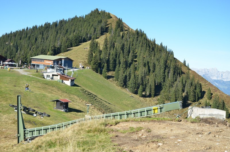 Blick Laubkogel nach N mit alter Antriebsstaion